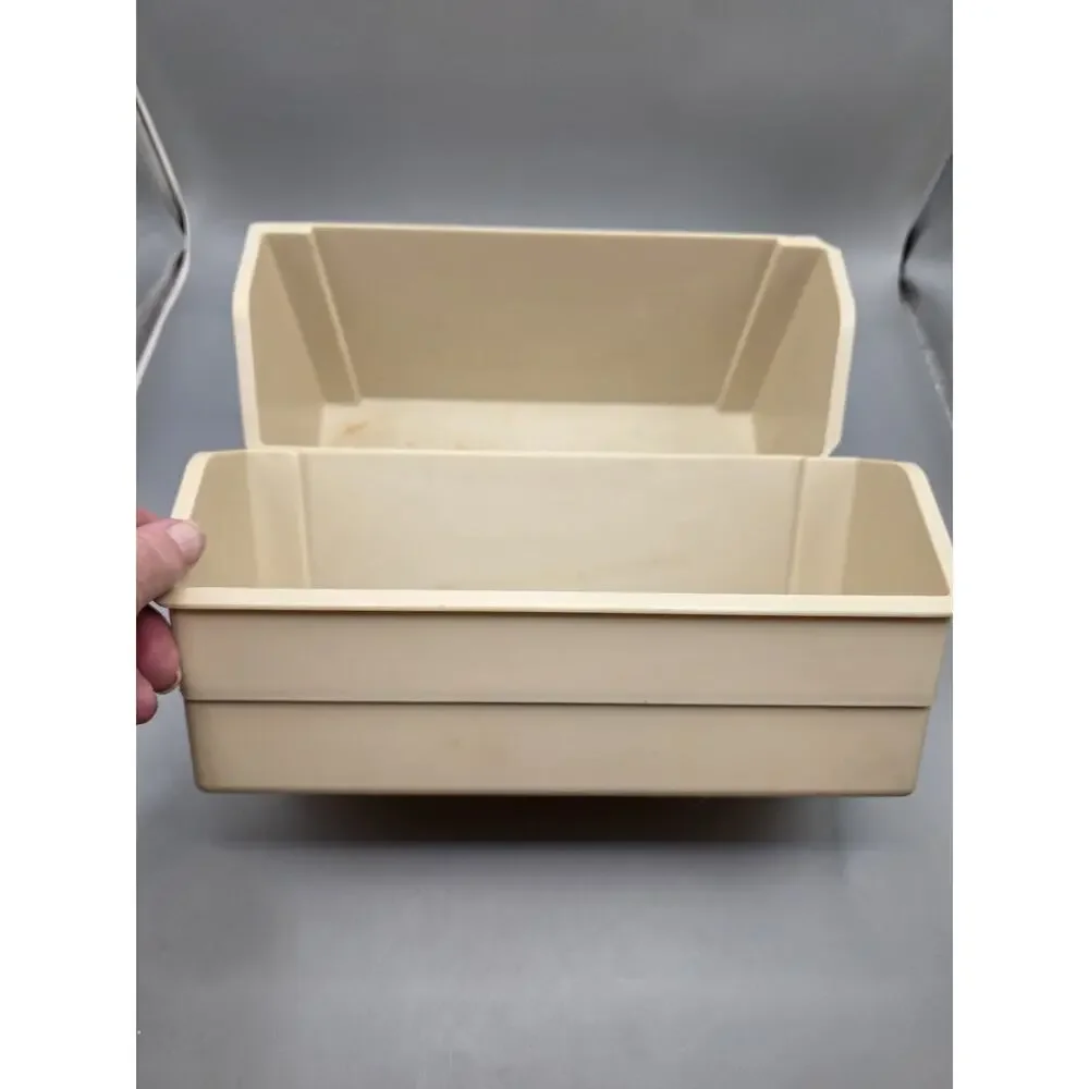 Vintage Rubbermaid Interlocking Drawer Organizer Bins Lot JB1-2915 JB1-2916 B